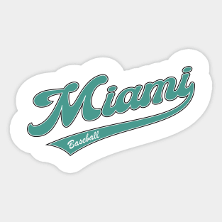 Miami Baseball Sticker